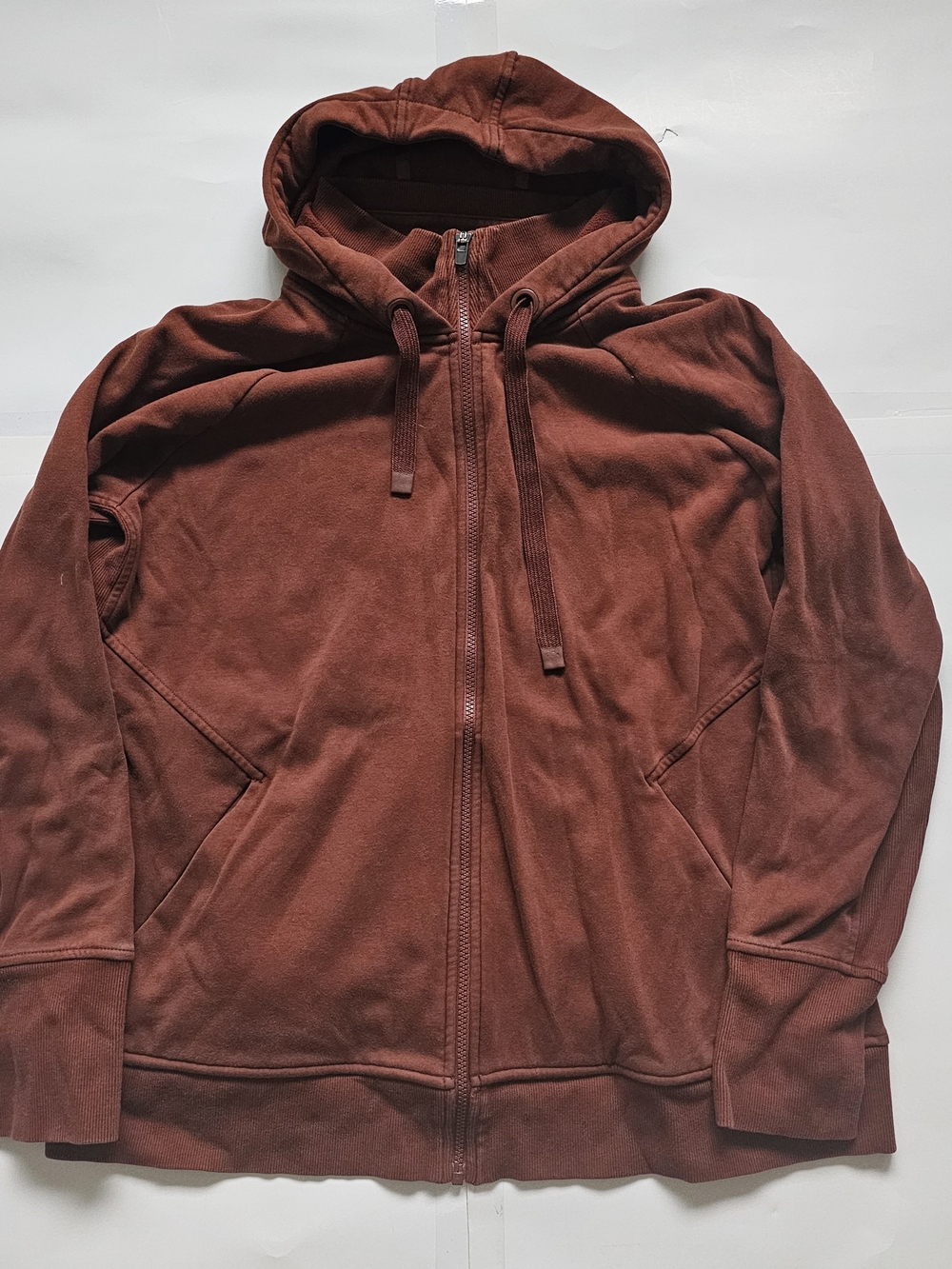 Athleta Women's Zip Hoodie - Rust Brown